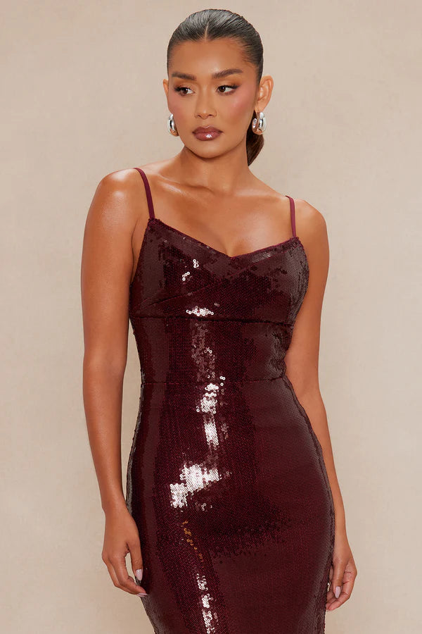 Nyra Sequin Maxi Dress