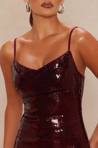 Nyra Sequin Maxi Dress