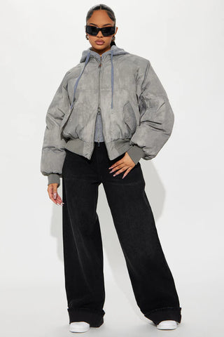 No Big Deal Washed Puffer Jacket