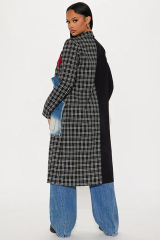 Patched Up In New York Long Blazer