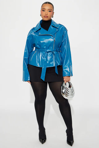 Moving On Faux Leather Moto Jacket