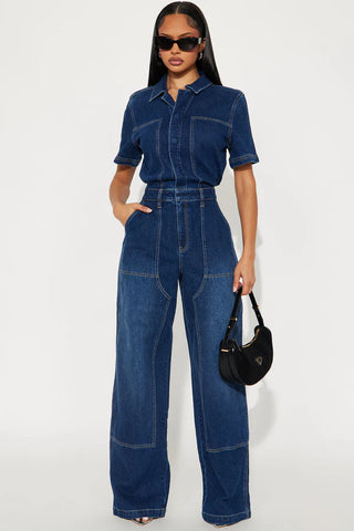 Angela Denim Jumpsuit