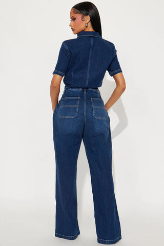 Angela Denim Jumpsuit