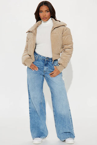Jasmine Corduroy Puffer Jacket