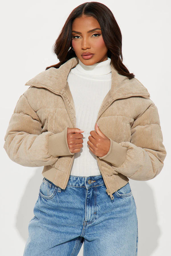 Jasmine Corduroy Puffer Jacket