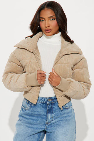 Jasmine Corduroy Puffer Jacket