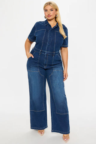 Angela Denim Jumpsuit