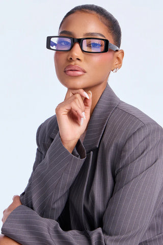Slick Back Square Sunglasses