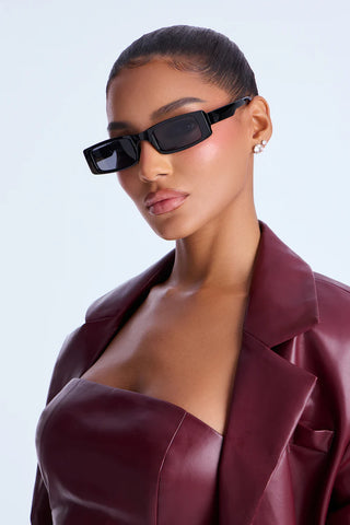 Slick Back Square Sunglasses