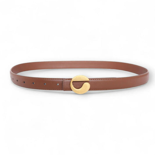 SSN Belts Tan Crop Women Belt