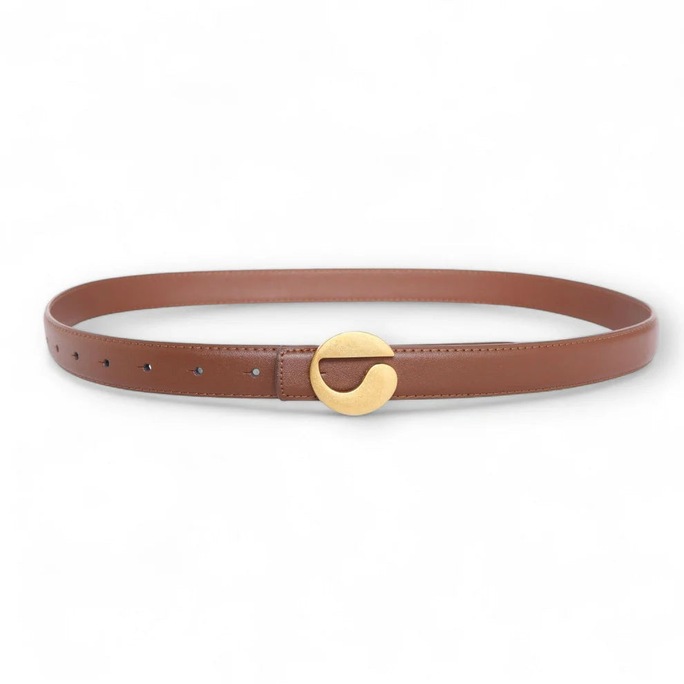 SSN Belts Tan Crop Women Belt