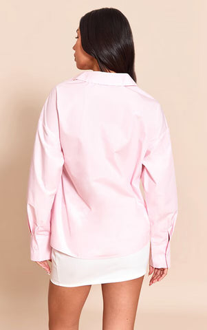 Blush Flow Drape Shirt