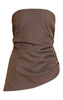 Woven Ruched Wide Leg Jumpsuit