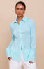 Midnight Chiffon Fitted Shirt