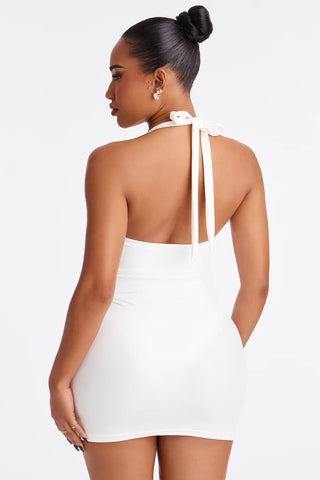 Paradise Orchid Flowers Cutout 1 Piece Swimsuit & Skirt Set