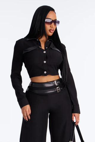 Mirella Buckle Pant Set