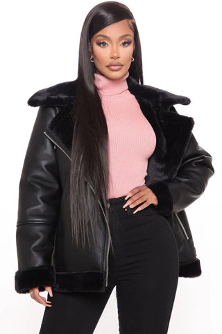 Chic Bad Ass Faux Leather Jacket