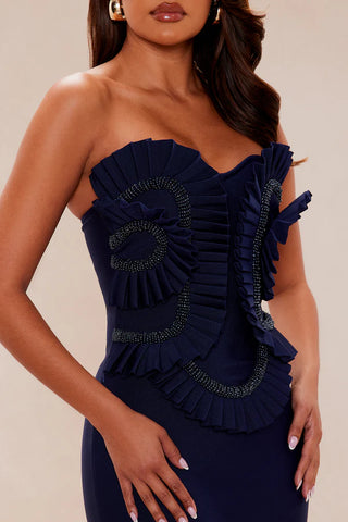 Jade Beaded Bandage Maxi Dress