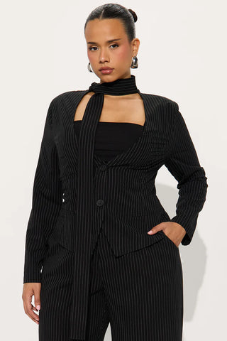 Baldwin Blazer Scarf Pant Set