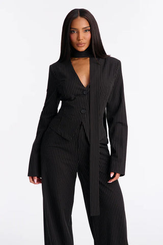 Baldwin Blazer Scarf Pant Set