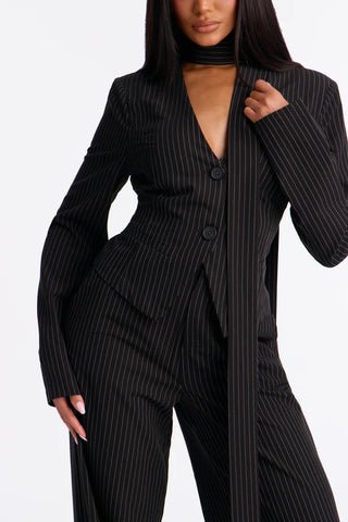 Baldwin Blazer Scarf Pant Set