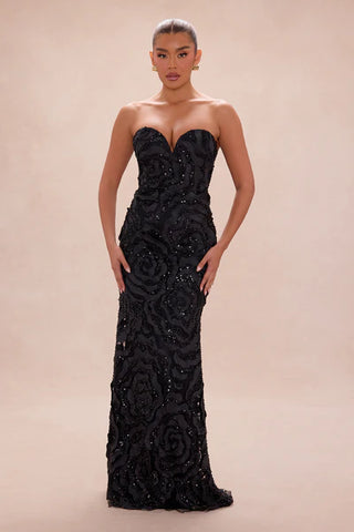 Elaine Embellished Sequin Gown