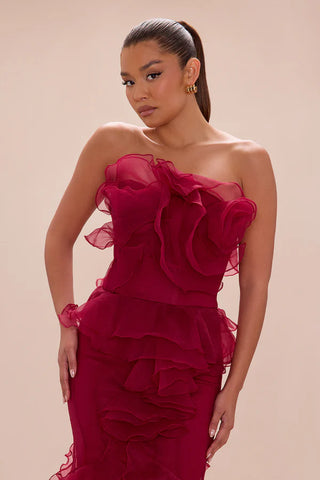 Meant To Be Ruffle Gown