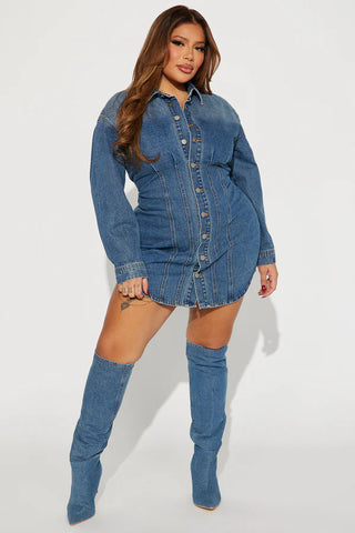 Alessandra Denim Mini Dress