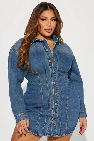 Alessandra Denim Mini Dress