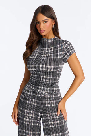 Monique Plaid Pant Set