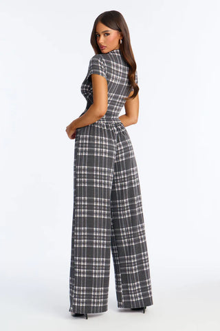 Monique Plaid Pant Set