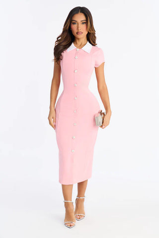 Pretty And Smart Body Sculpting Midi Dress