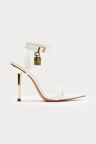 Locked In Your Love Heeled Sandals - Black