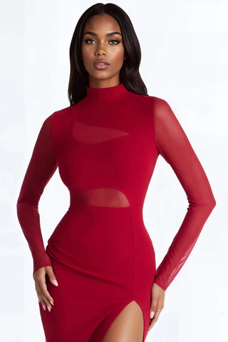 Fallen Angel Mesh Midi Dress