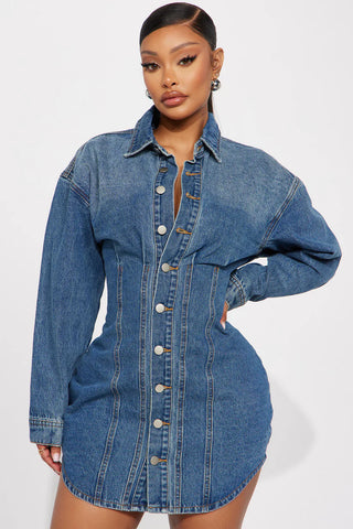 Alessandra Denim Mini Dress