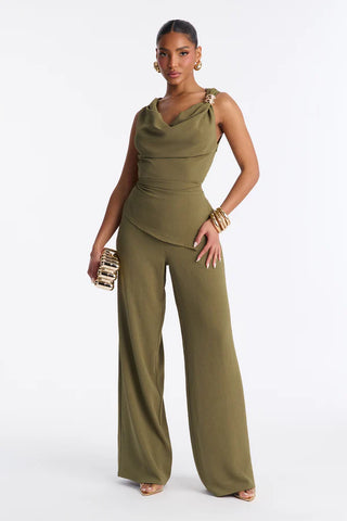 Danielle Off Shoulder Pant Set