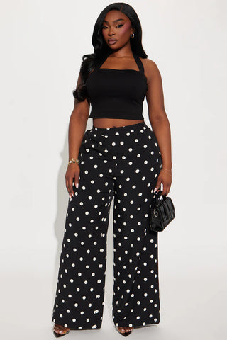 Lucelia Polka Dot Trouser Pant