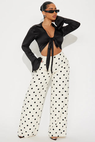 Lucelia Polka Dot Trouser Pant