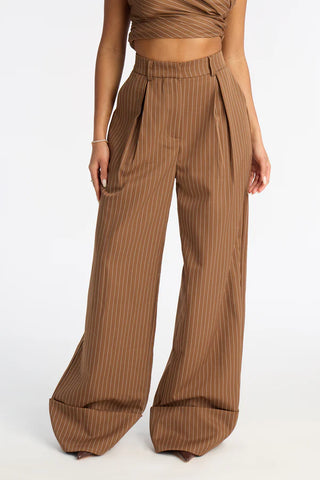 Timeless Straight Leg Pinstripe Trouser