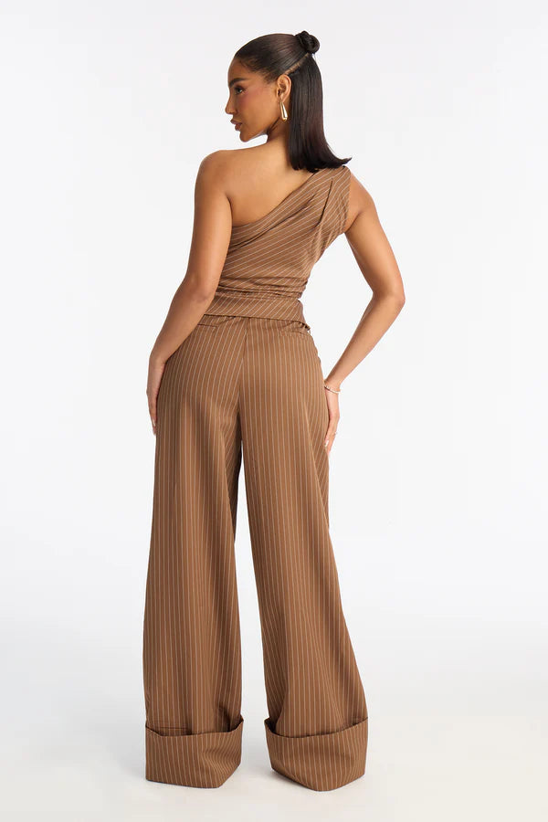 Timeless Straight Leg Pinstripe Trouser
