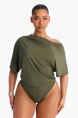 Flatter Me Off Shoulder Bodysuit