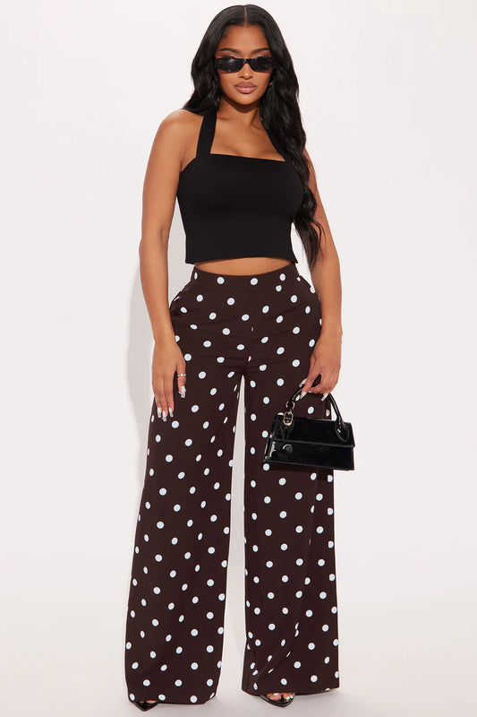 Lucelia Polka Dot Trouser Pant