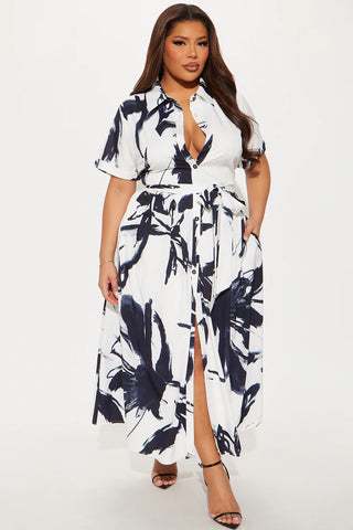 Mel Maxi Shirt Dress