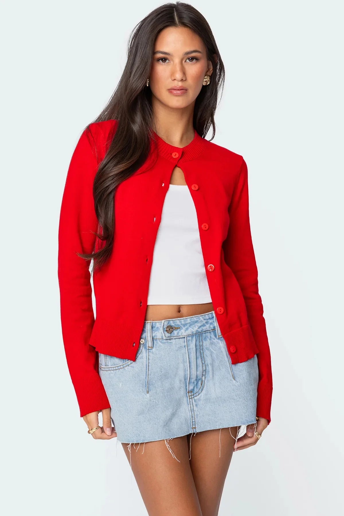 Classic Button-Front Cardigan