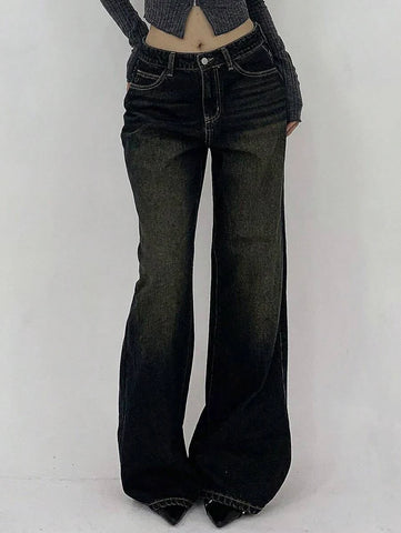 Low Waist Straight Jeans