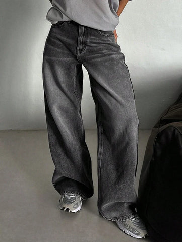 Low Waist Straight Jeans