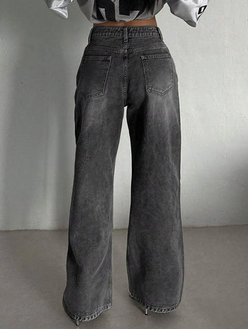 Low Waist Straight Jeans