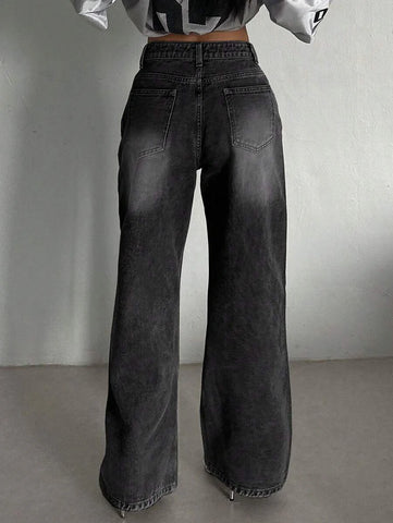 Low Waist Straight Jeans