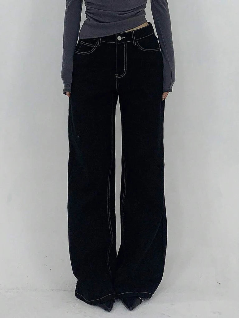 Low Waist Straight Jeans