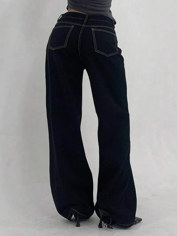 Low Waist Straight Jeans